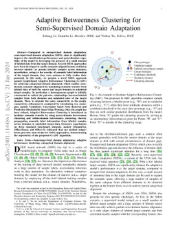 Adaptive Betweenness Clustering for Semi-Supervised Domain Adaptation