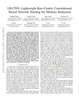 LR-CNN: Lightweight Row-centric Convolutional Neural Network Training
  for Memory Reduction