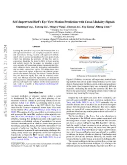 Self-Supervised Bird's Eye View Motion Prediction with Cross-Modality
  Signals