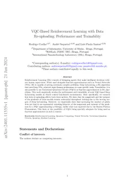 VQC-Based Reinforcement Learning with Data Re-uploading: Performance and
  Trainability