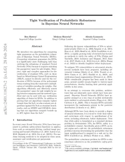 Tight Verification of Probabilistic Robustness in Bayesian Neural
  Networks
