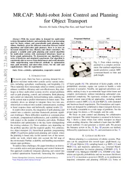 MR.CAP: Multi-Robot Joint Control and Planning for Object Transport