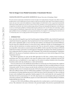 Text-to-Image Cross-Modal Generation: A Systematic Review