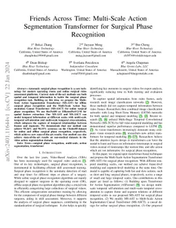 Friends Across Time: Multi-Scale Action Segmentation Transformer for
  Surgical Phase Recognition