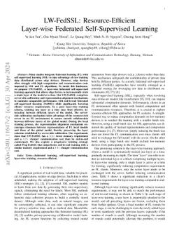 Resource-efficient Layer-wise Federated Self-supervised Learning