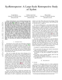 SyzRetrospector: A Large-Scale Retrospective Study of Syzbot