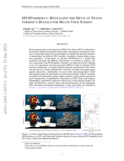MVSFormer++: Revealing the Devil in Transformer's Details for Multi-View
  Stereo