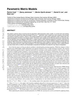 Parametric Matrix Models