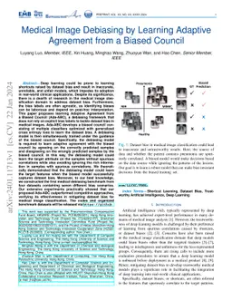 Medical Image Debiasing by Learning Adaptive Agreement from a Biased
  Council