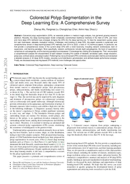 Colorectal Polyp Segmentation in the Deep Learning Era: A Comprehensive
  Survey