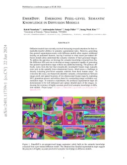 EmerDiff: Emerging Pixel-level Semantic Knowledge in Diffusion Models