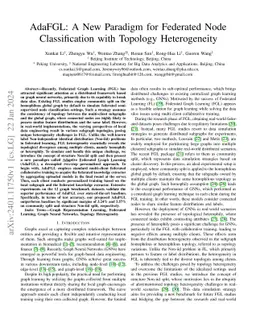 AdaFGL: A New Paradigm for Federated Node Classification with Topology
  Heterogeneity