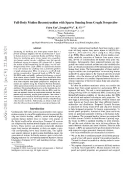 Full-Body Motion Reconstruction with Sparse Sensing from Graph
  Perspective