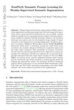 Semantic Prompt Learning for Weakly-Supervised Semantic Segmentation