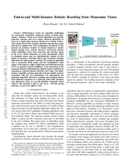 End-to-end Multi-Instance Robotic Reaching from Monocular Vision
