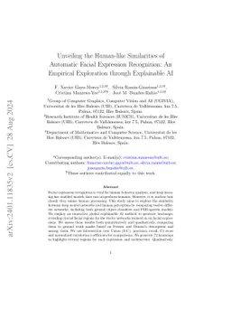 Unveiling the Human-like Similarities of Automatic Facial Expression
  Recognition: An Empirical Exploration through Explainable AI