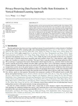 Privacy-Preserving Data Fusion for Traffic State Estimation: A Vertical
  Federated Learning Approach
