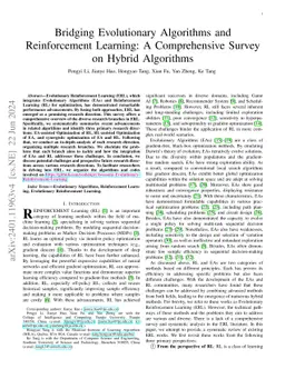Bridging Evolutionary Algorithms and Reinforcement Learning: A
  Comprehensive Survey on Hybrid Algorithms