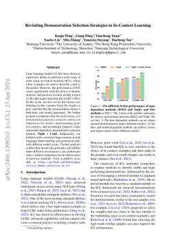 Revisiting Demonstration Selection Strategies in In-Context Learning