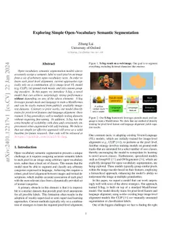 Exploring Simple Open-Vocabulary Semantic Segmentation