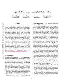 Large-scale Reinforcement Learning for Diffusion Models