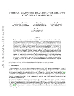 SubgroupTE: Advancing Treatment Effect Estimation with Subgroup
  Identification