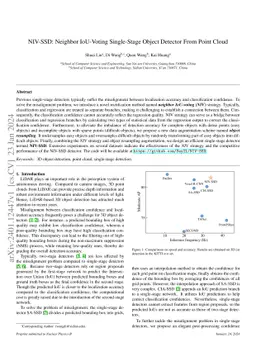 NIV-SSD: Neighbor IoU-Voting Single-Stage Object Detector From Point
  Cloud