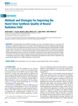 Methods and strategies for improving the novel view synthesis quality of
  neural radiation field