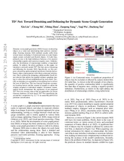 TD^2-Net: Toward Denoising and Debiasing for Dynamic Scene Graph
  Generation