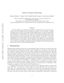 Robust Popular Matchings