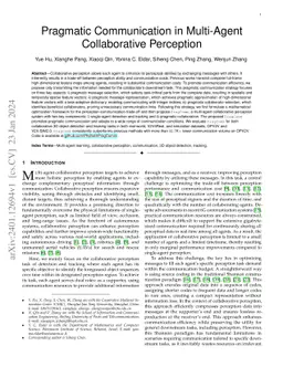 Pragmatic Communication in Multi-Agent Collaborative Perception
