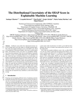 The Distributional Uncertainty of the SHAP score in Explainable Machine
  Learning