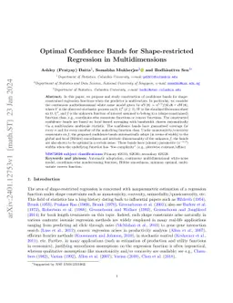 Optimal Confidence Bands for Shape-restricted Regression in
  Multidimensions