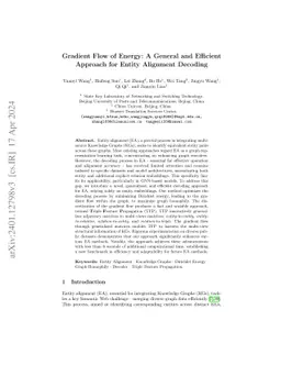 Gradient Flow of Energy: A General and Efficient Approach for Entity
  Alignment Decoding