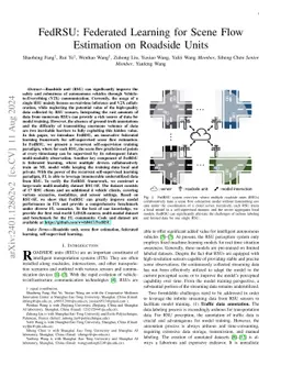 FedRSU: Federated Learning for Scene Flow Estimation on Roadside Units