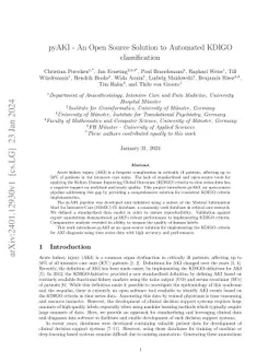 pyAKI -- An Open Source Solution to Automated KDIGO classification