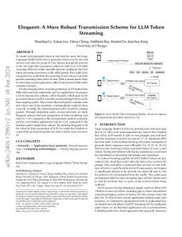 Eloquent: A More Robust Transmission Scheme for LLM Token Streaming