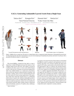 GALA: Generating Animatable Layered Assets from a Single Scan