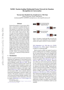 TelME: Teacher-leading Multimodal Fusion Network for Emotion Recognition
  in Conversation