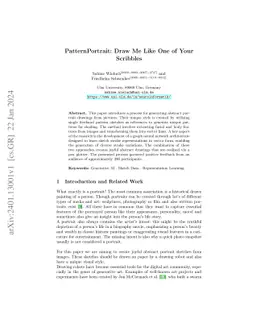 PatternPortrait: Draw Me Like One of Your Scribbles