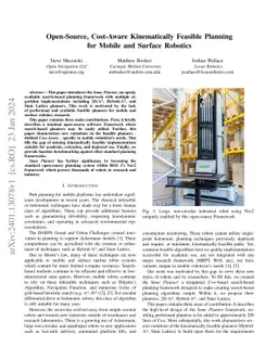 Open-Source, Cost-Aware Kinematically Feasible Planning for Mobile and Surface Robotics