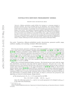 Contractive Diffusion Probabilistic Models