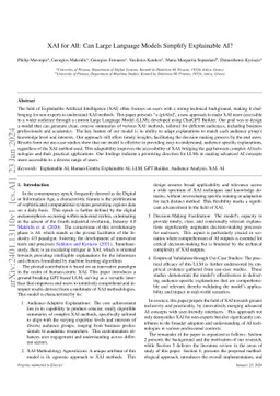 XAI for All: Can Large Language Models Simplify Explainable AI?