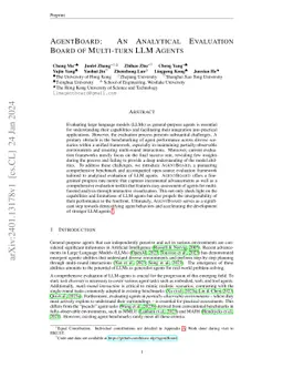 AgentBoard: An Analytical Evaluation Board of Multi-turn LLM Agents