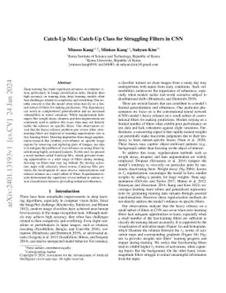 Catch-Up Mix: Catch-Up Class for Struggling Filters in CNN