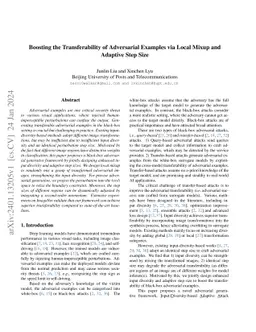 Boosting the Transferability of Adversarial Examples via Local Mixup and
  Adaptive Step Size