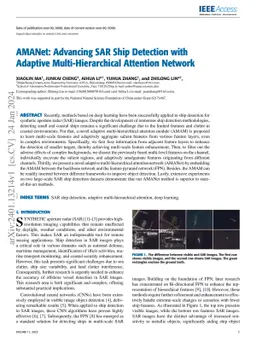 AMANet: Advancing SAR Ship Detection with Adaptive Multi-Hierarchical
  Attention Network