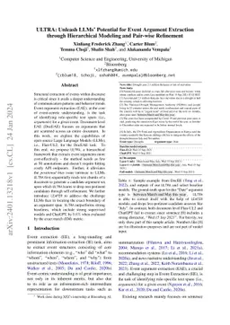 ULTRA: Unleash LLMs' Potential for Event Argument Extraction through Hierarchical Modeling and Pair-wise Self-Refinement