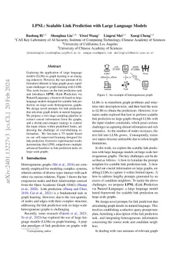 LPNL: Scalable Link Prediction with Large Language Models