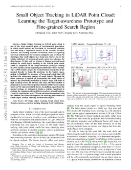 Small Object Tracking in LiDAR Point Cloud: Learning the
  Target-awareness Prototype and Fine-grained Search Region
